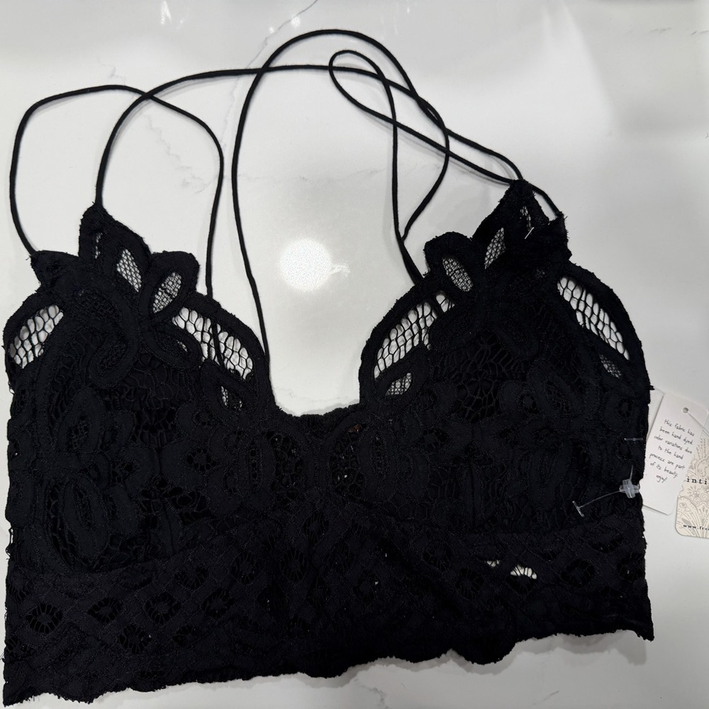 Free People - Black Lace Bralette - Picture 2 of 7